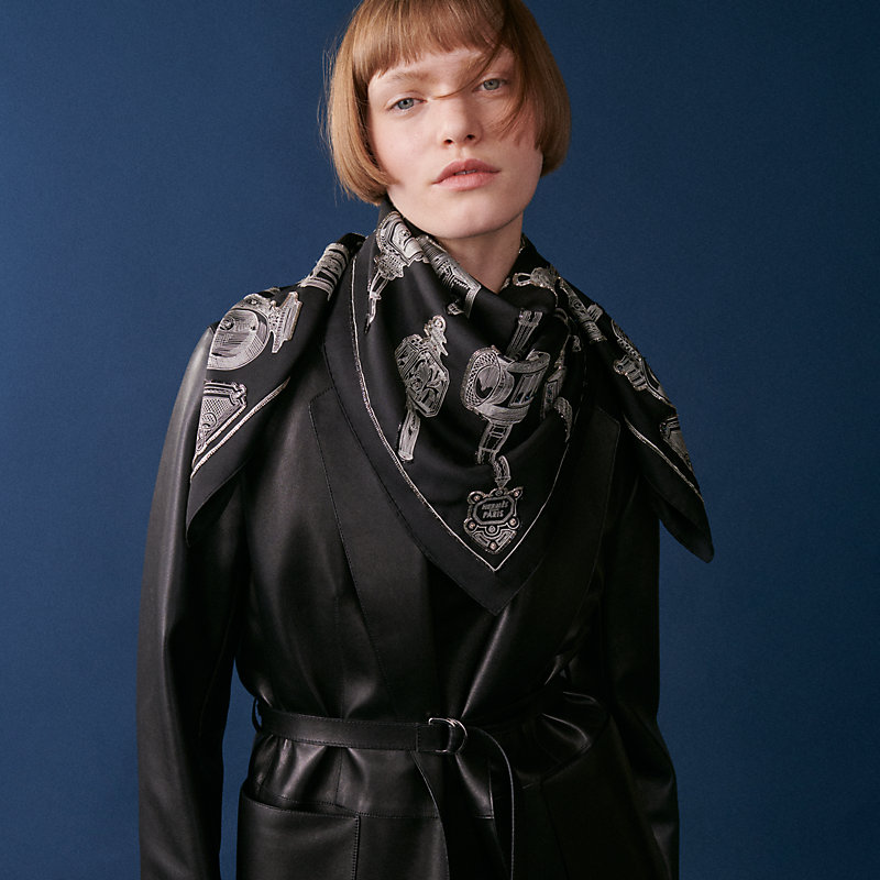 ✨極美品✨ HERMES エルメス カレ90 メルヴェイユーズ・ランタン カレ 90 プレシュー 《メルヴェイユーズ・ランタン》 - ブラック